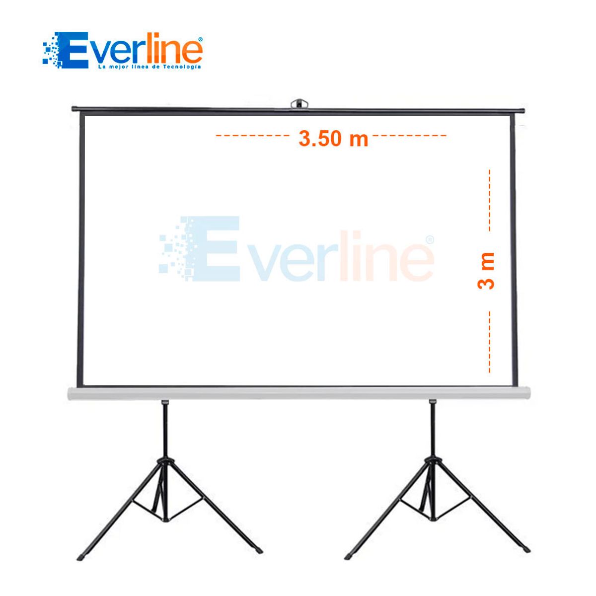 OEM - ECRAN CON DOBLE TRIPODE 350m X 300m Antireflex