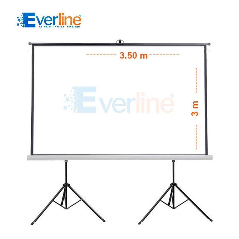 OEM - ECRAN CON DOBLE TRIPODE 350m X 300m Antireflex