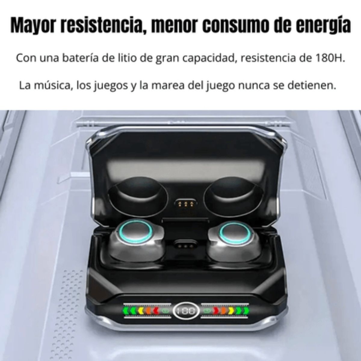 GENERICO - Audífonos Bluetooth Gamer M43 Control Táctil con Cancelación de Ruido