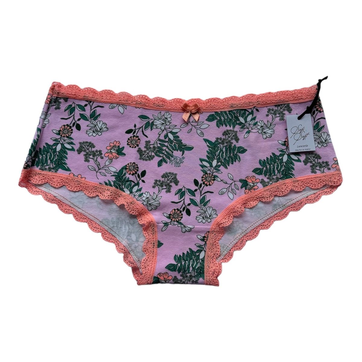 SOFISOFT - Trusa Suave semiboxer en algodón y encaje colombiano