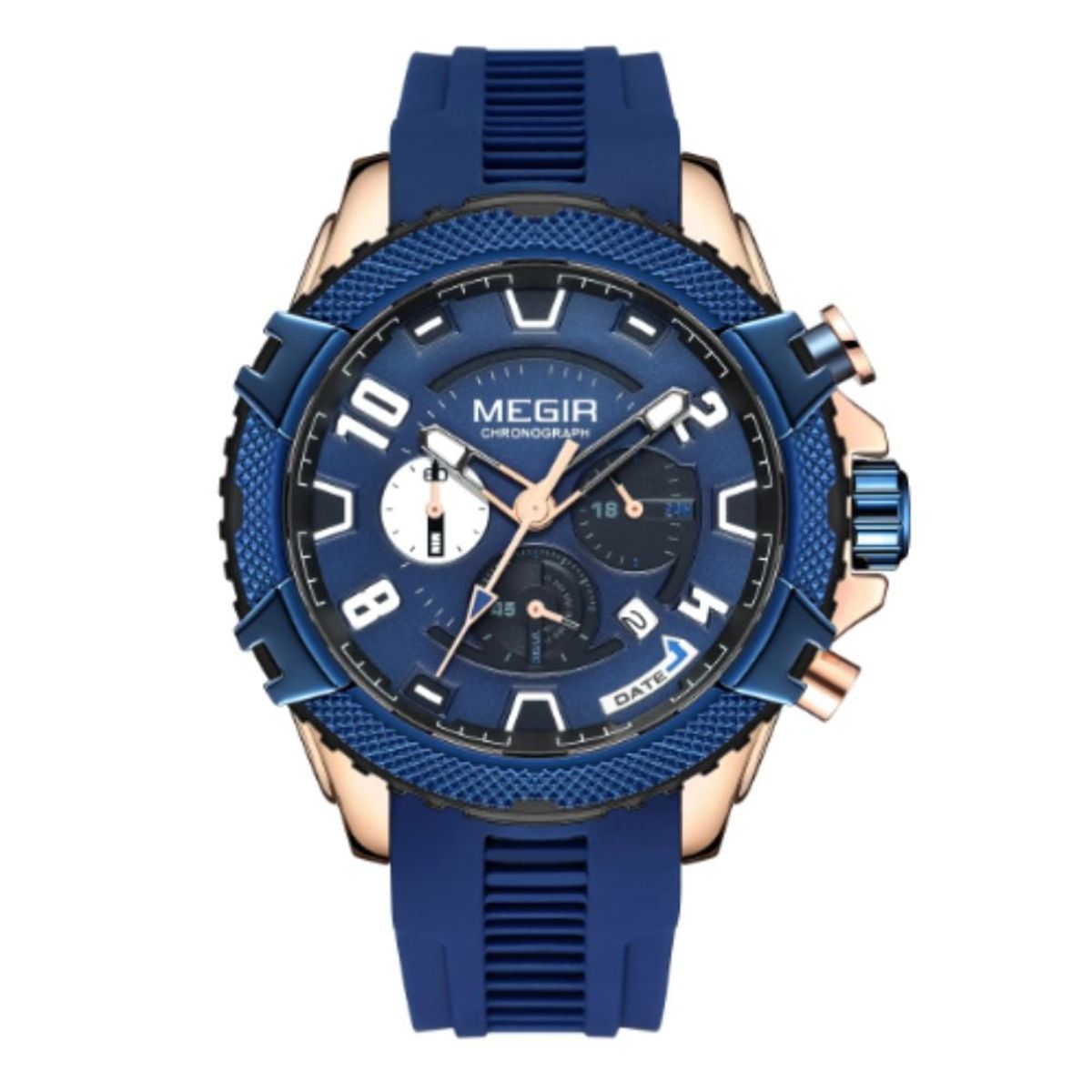 MEGIR - Reloj Megir Ultra M22 Sport Elegante Azul