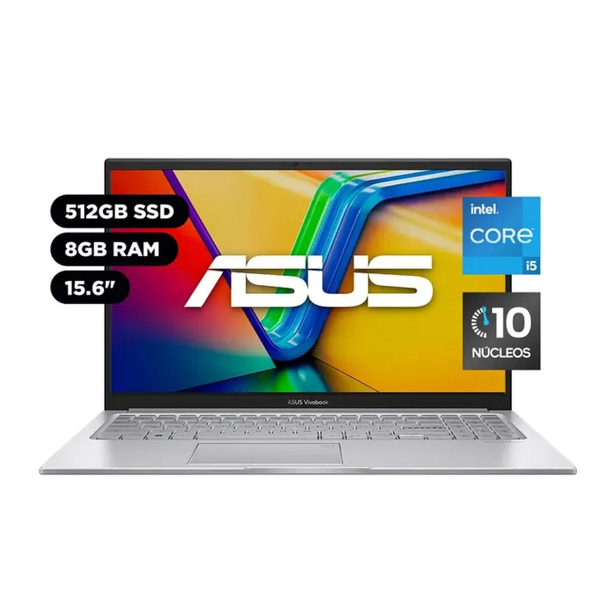 ASUS - Laptop Asus Vivobook 15.6" Intel Core i5 12a gen 10 núcleos 8GB 512GB SSD X1504ZA-NJ339W