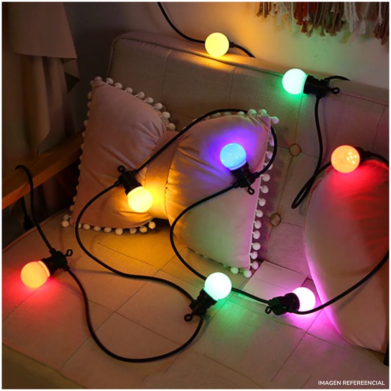 INSPIRA - Guirnalda de Luces Navidad LED 5M con 10 focos Multicolores