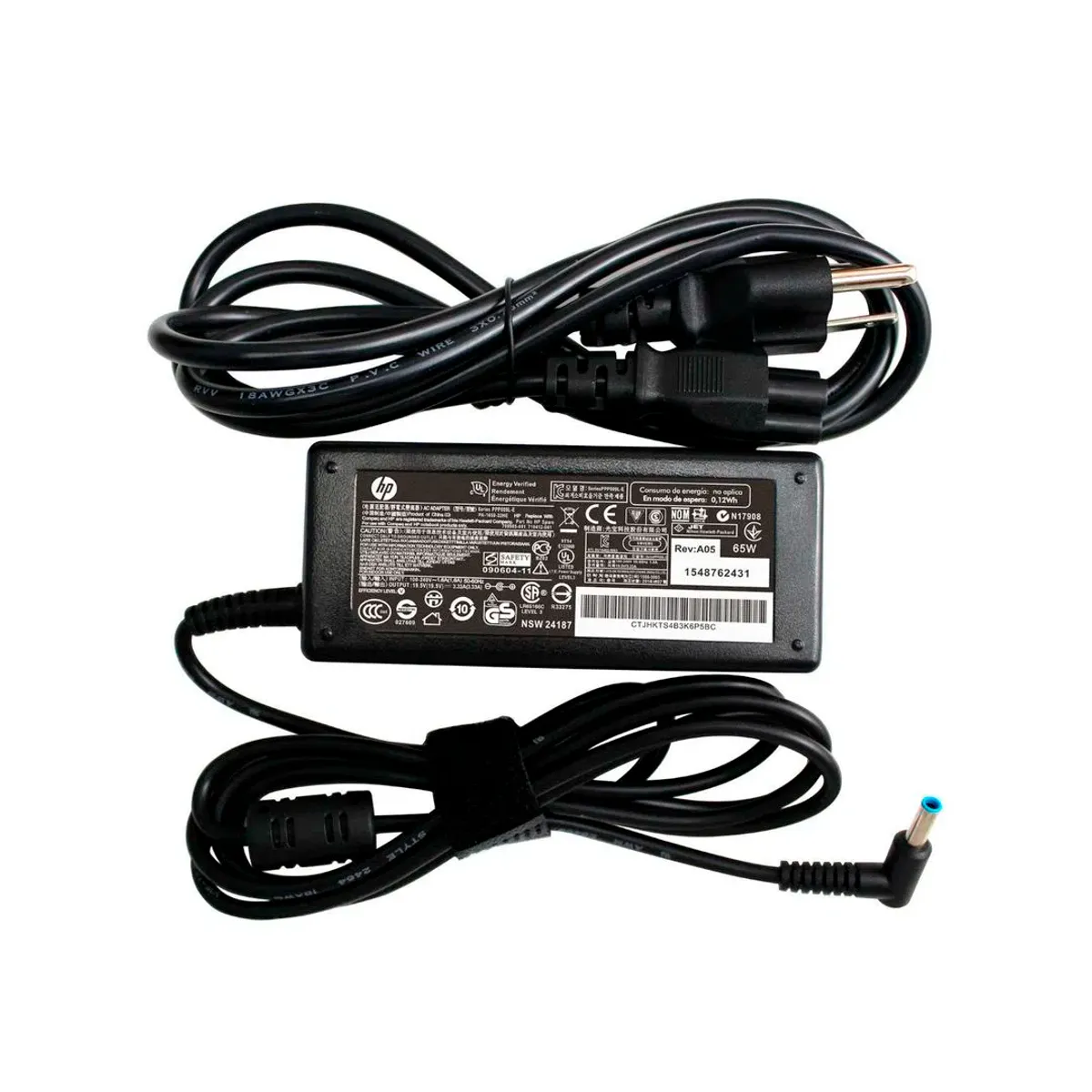 HP - Cargador Hp Punta Azul - 19-5v 3-33a 65w