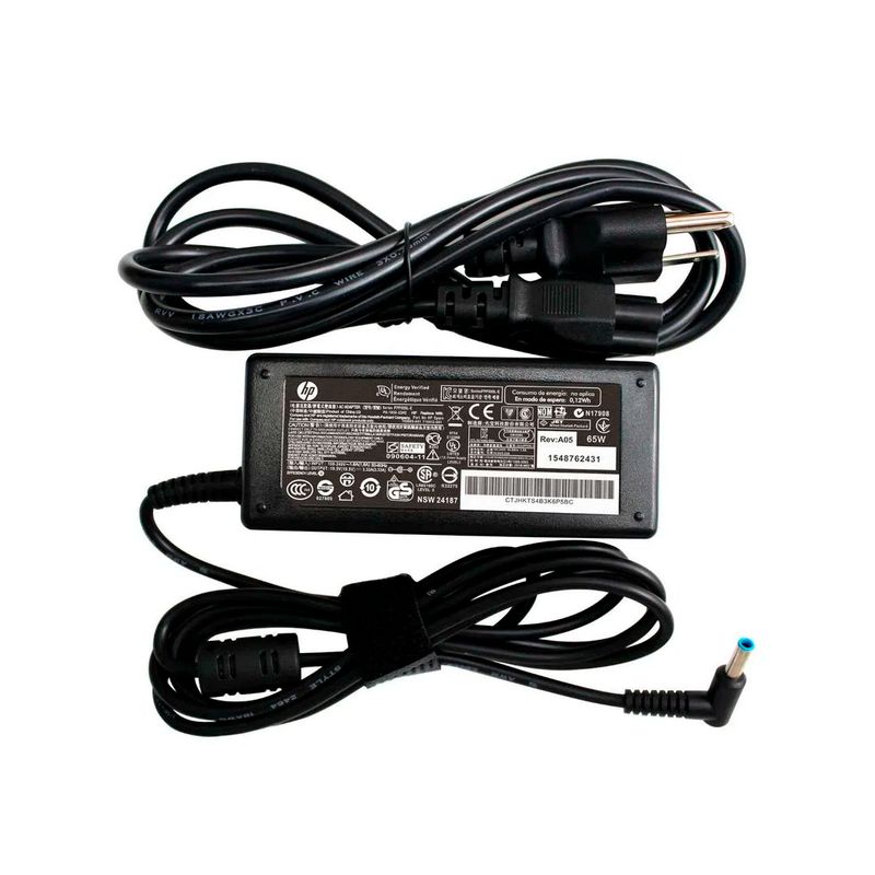 HP - Cargador Hp Punta Azul - 19-5v 3-33a 65w