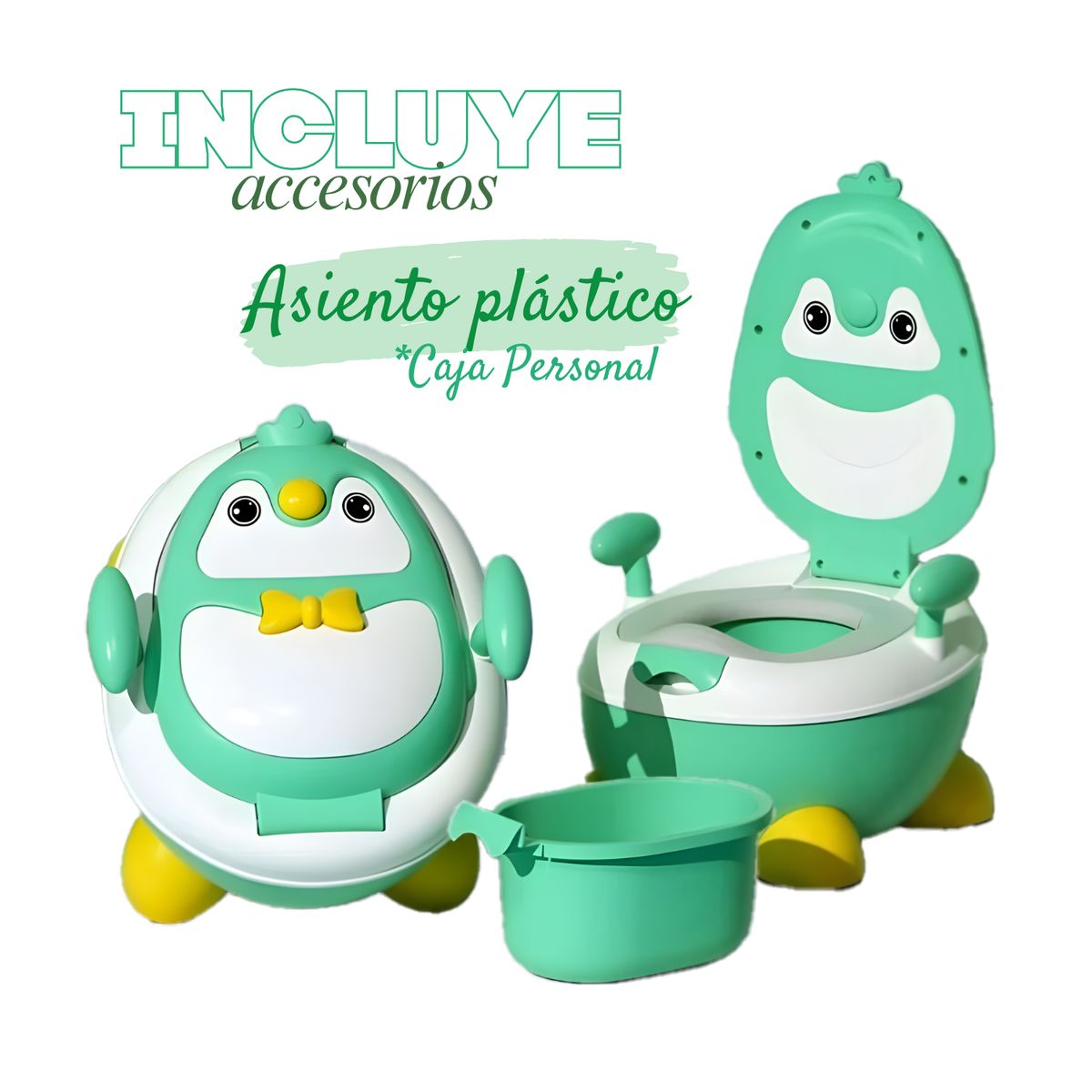 S/M - BACIN ENTRENAMIENTO INODORO PARA BEBES NIÑOS INFANTIL VERDE