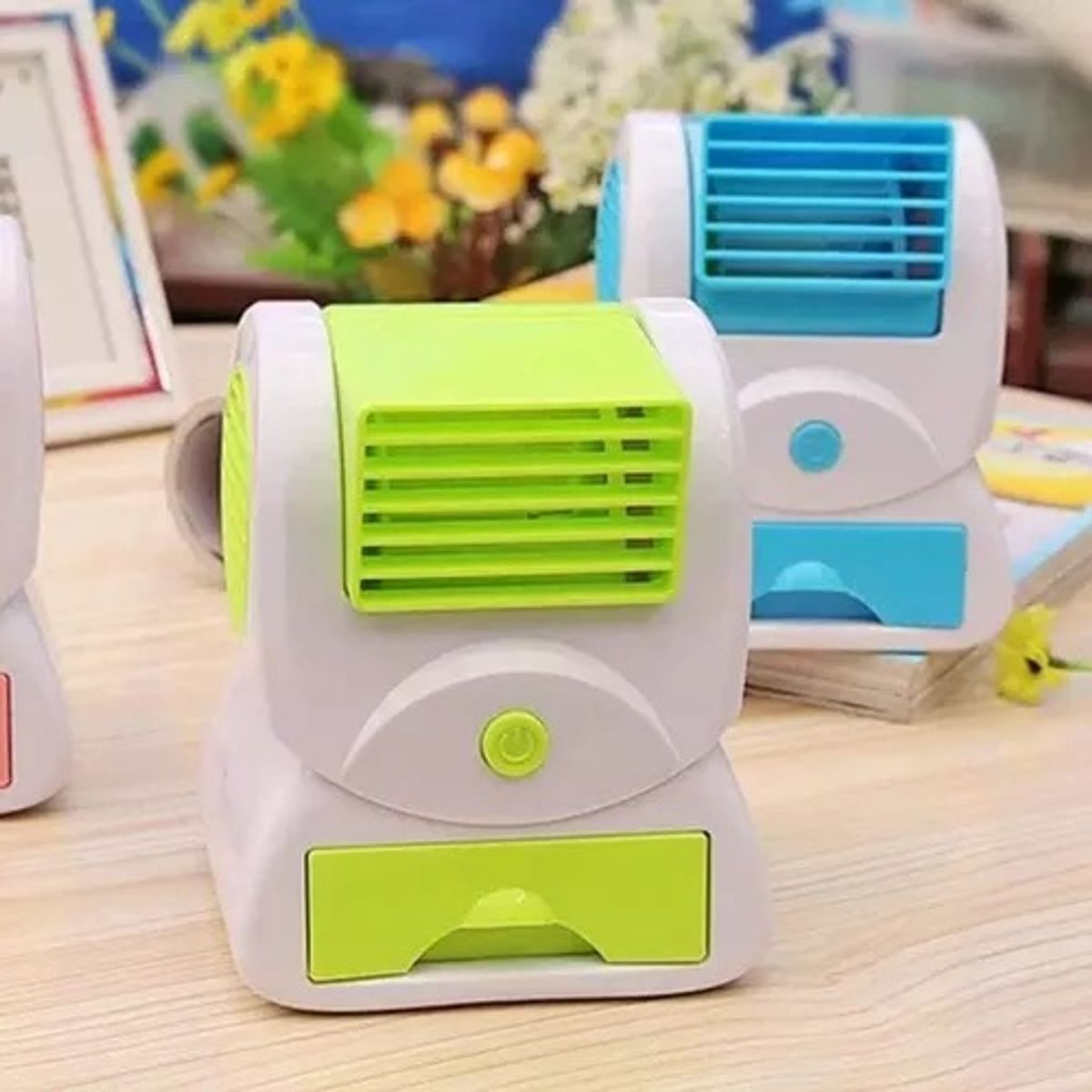 OEM - Mini Ventilador Ambientador Usb Portatil de Una Salida - Azul