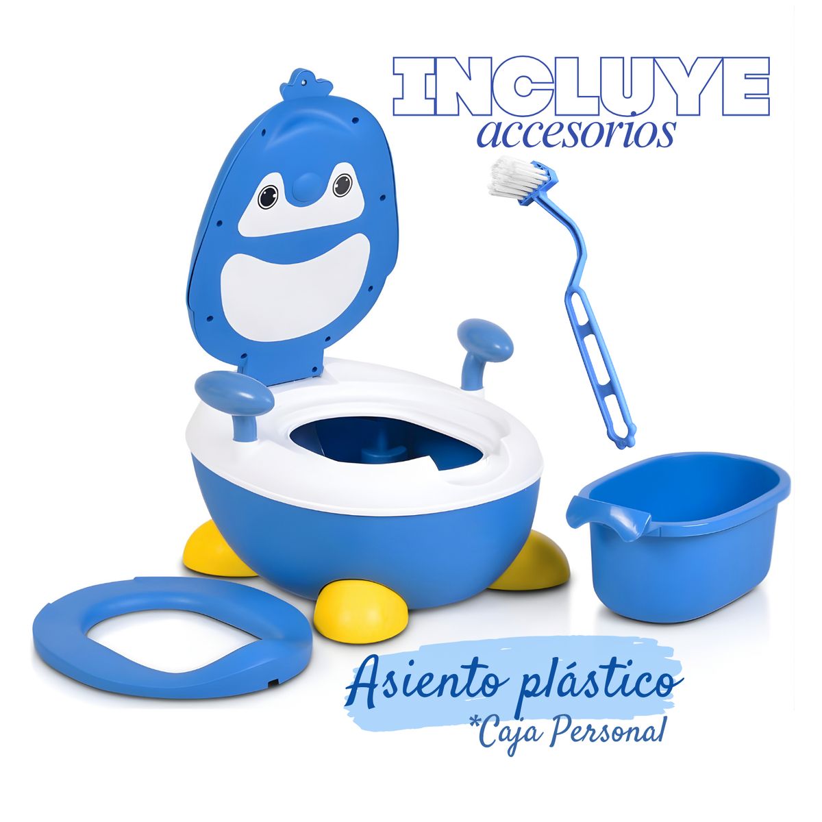 SM - BACIN ENTRENAMIENTO INODORO PARA BEBES NIÑOS INFANTIL AZUL