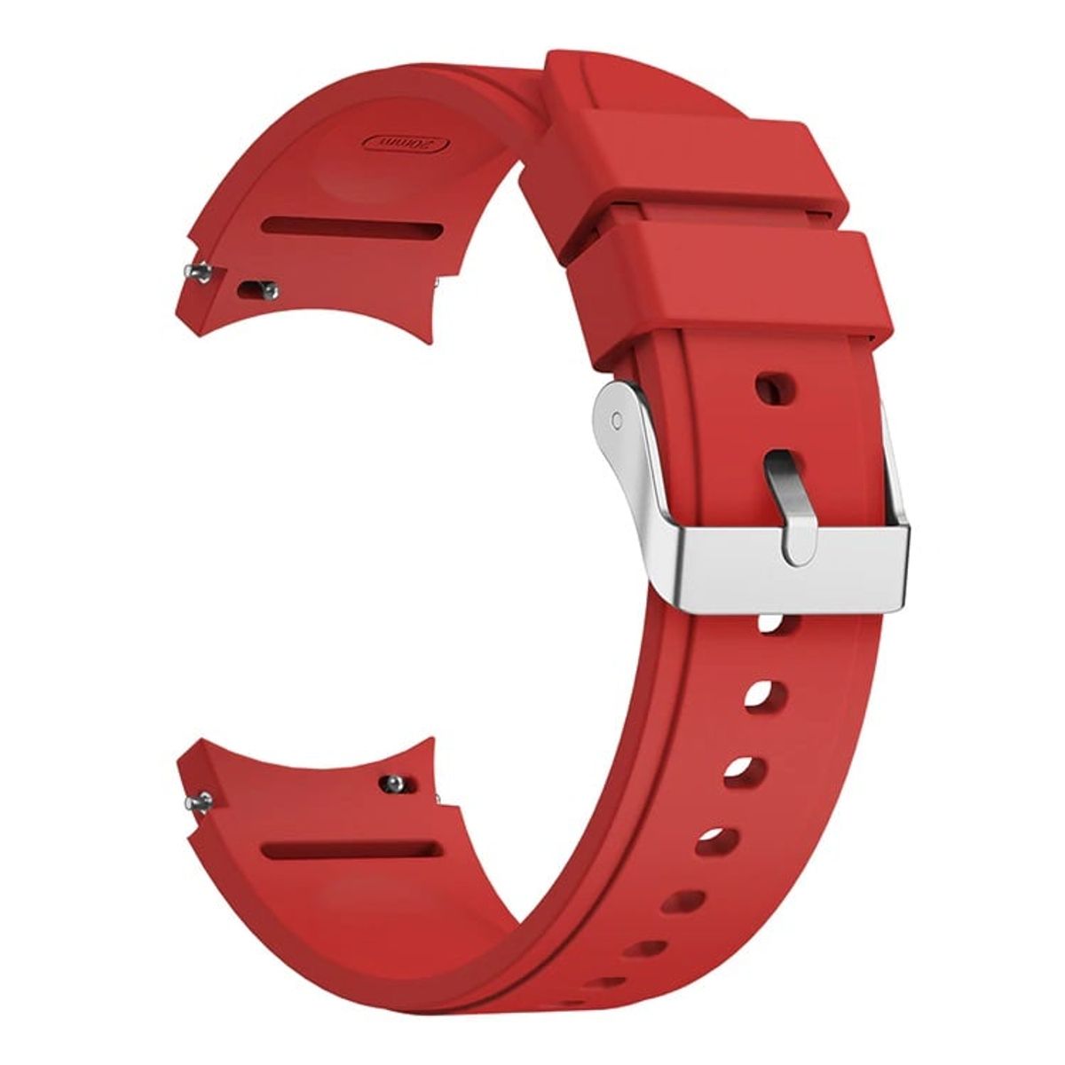 GENERICO - Correa Silicona 1 para SAMSUNG GALAXY WATCH FE - Rojo