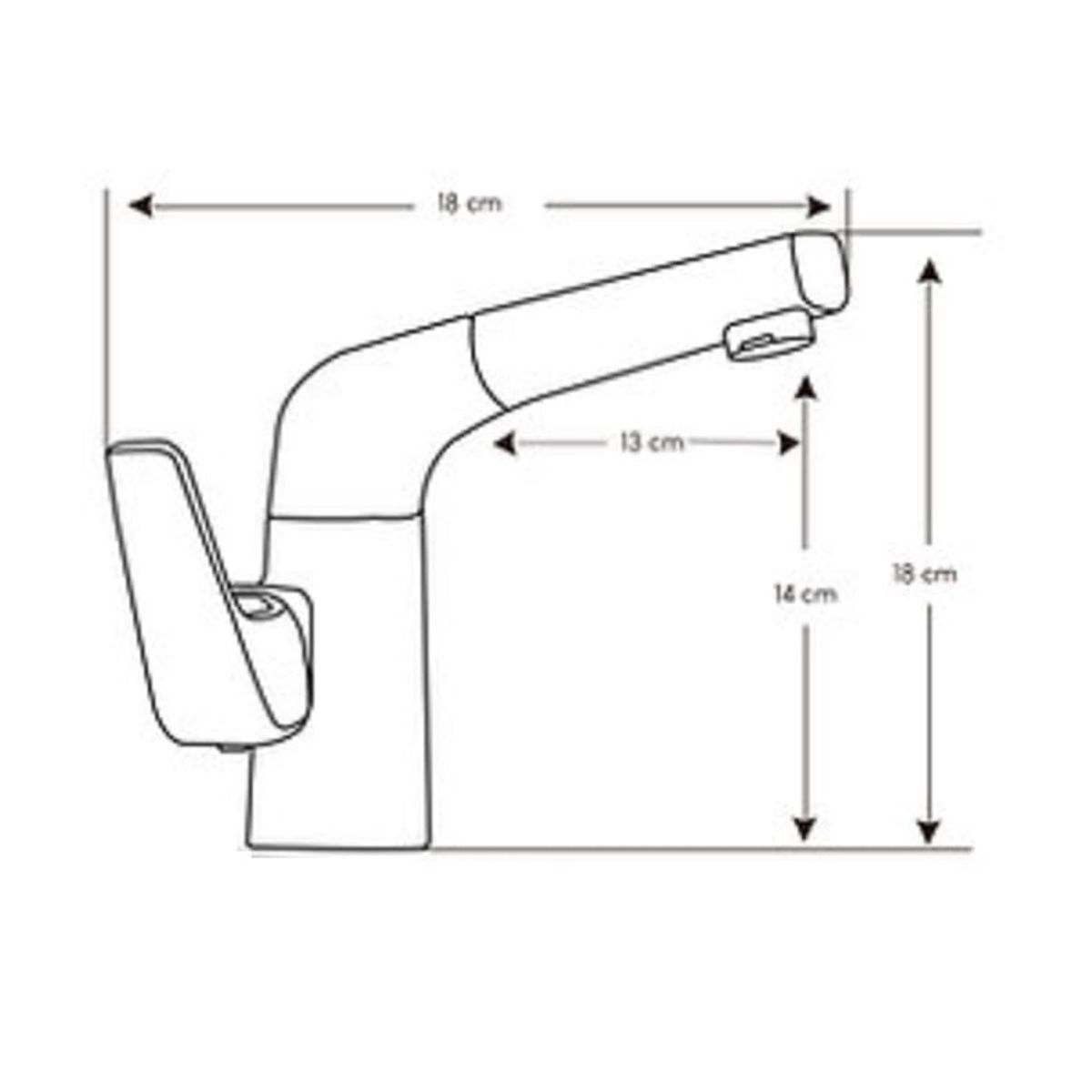 GENERICO - Mescladora Monocomando Bronce Cromado