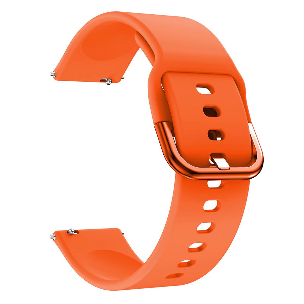 GENERICO - Correa Silicona Liso para SAMSUNG GALAXY WATCH 7 - Naranja
