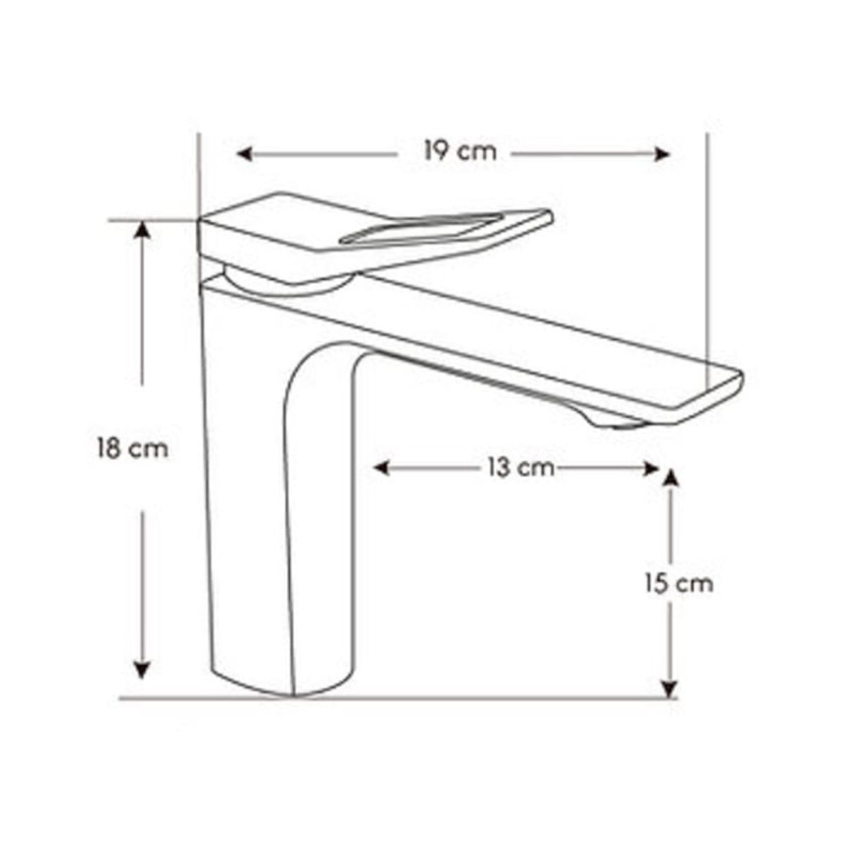 GENERICO - Mescladora Monocomando Bronce Plomo Mate