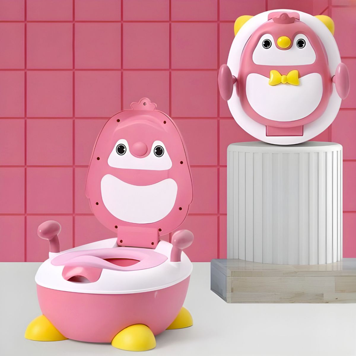 SM - BACIN ENTRENAMIENTO INODORO PARA BEBES NIÑOS INFANTIL ROSADO