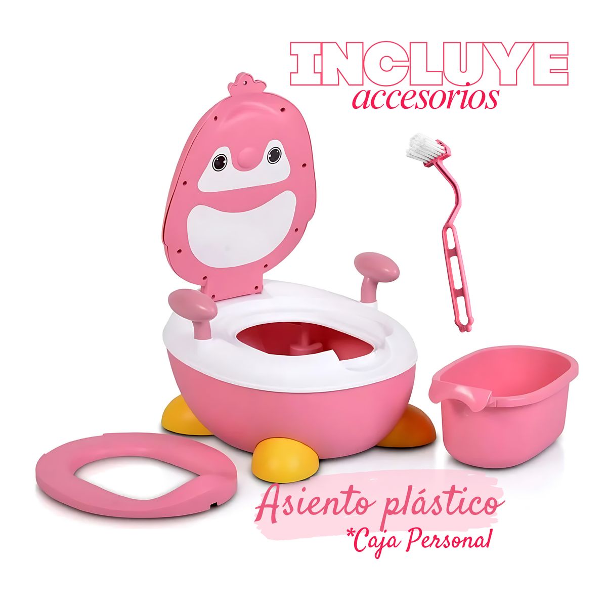 SM - BACIN ENTRENAMIENTO INODORO PARA BEBES NIÑOS INFANTIL ROSADO