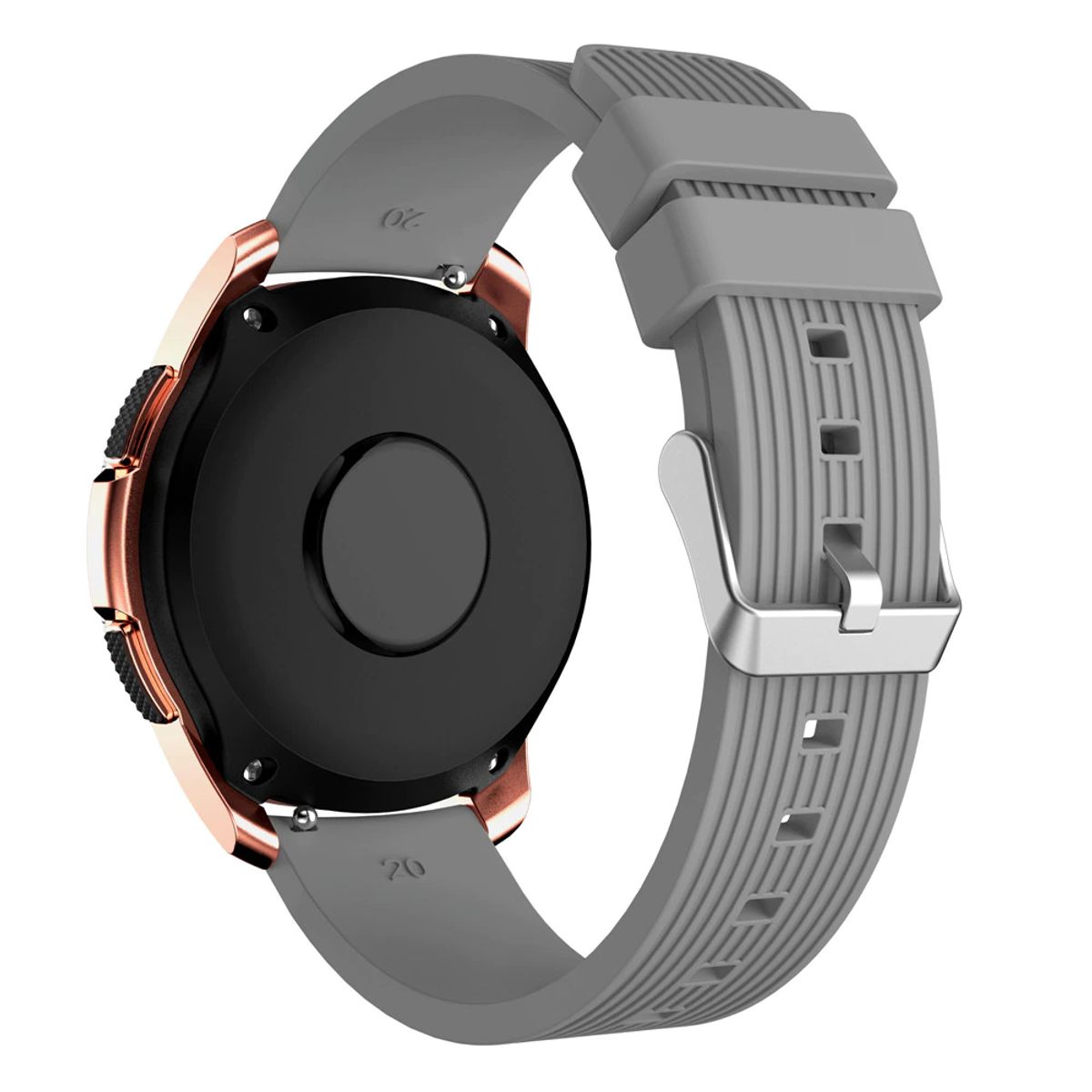 GENERICO - Correa Silicona para SAMSUNG GALAXY WATCH FE - Gris
