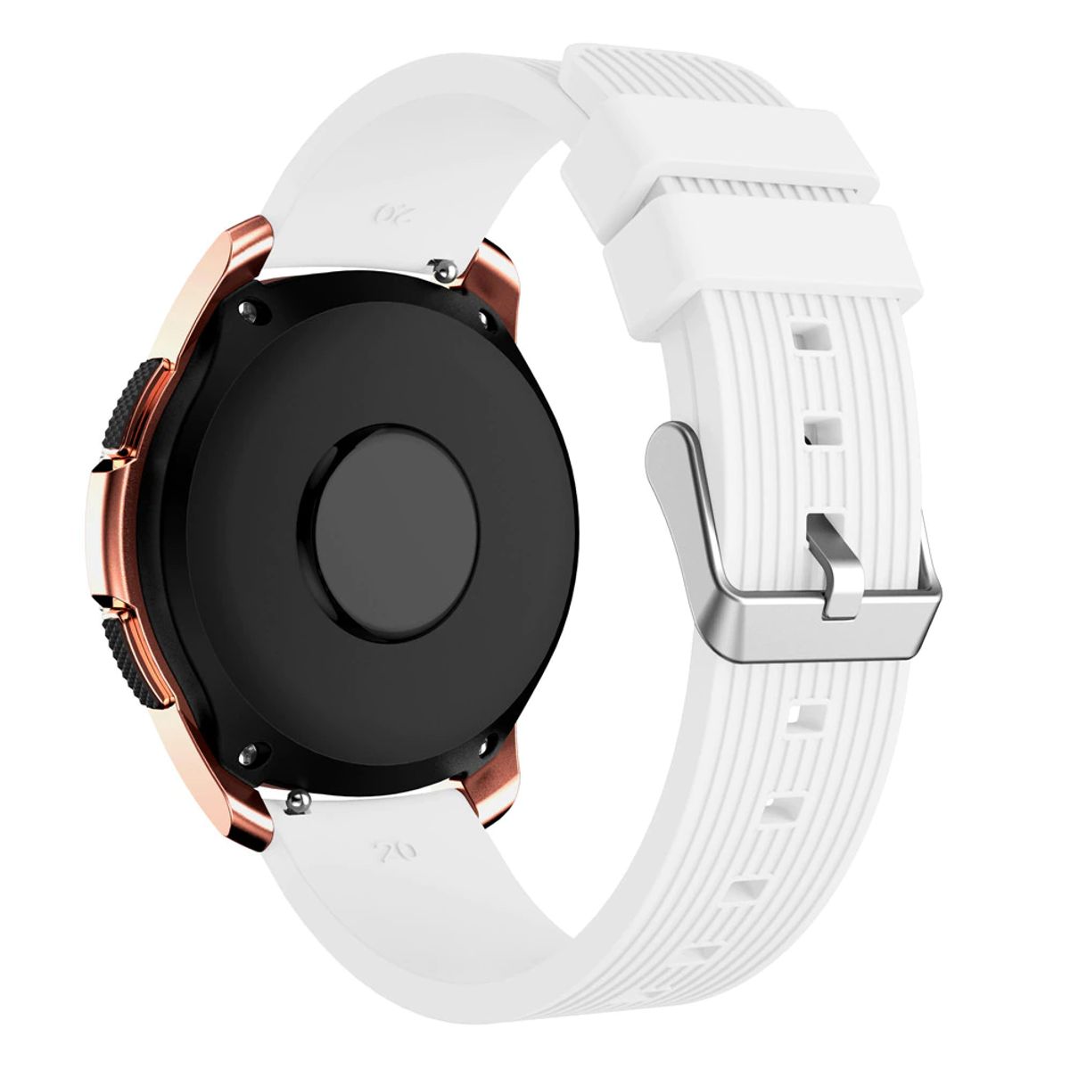 GENERICO - Correa Silicona para SAMSUNG GALAXY WATCH FE - Blanco