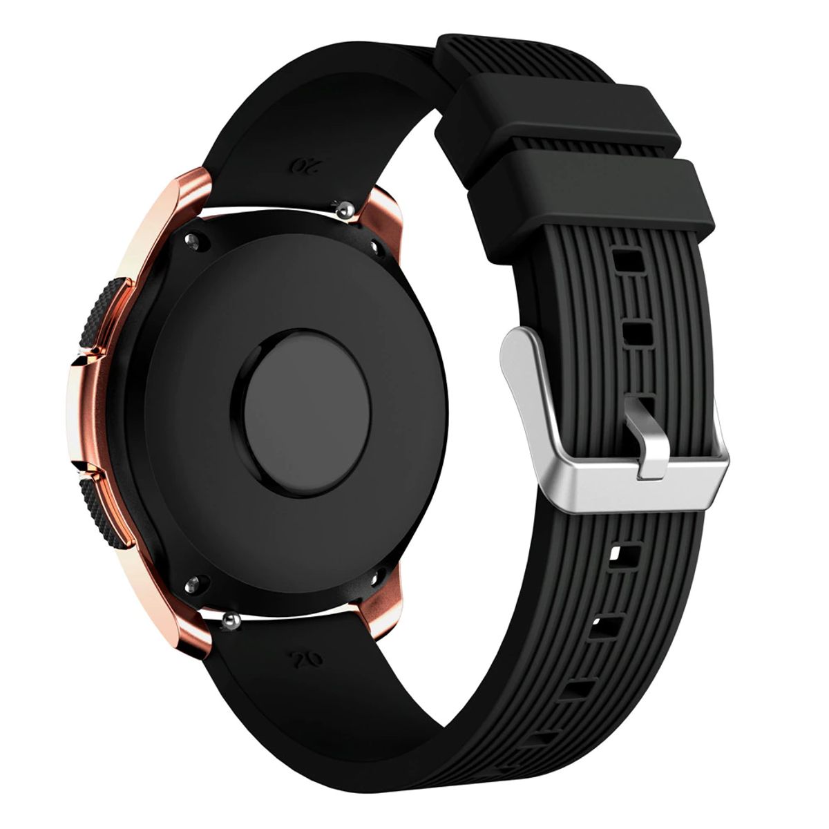 GENERICO - Correa Silicona para SAMSUNG GALAXY WATCH FE - Negro