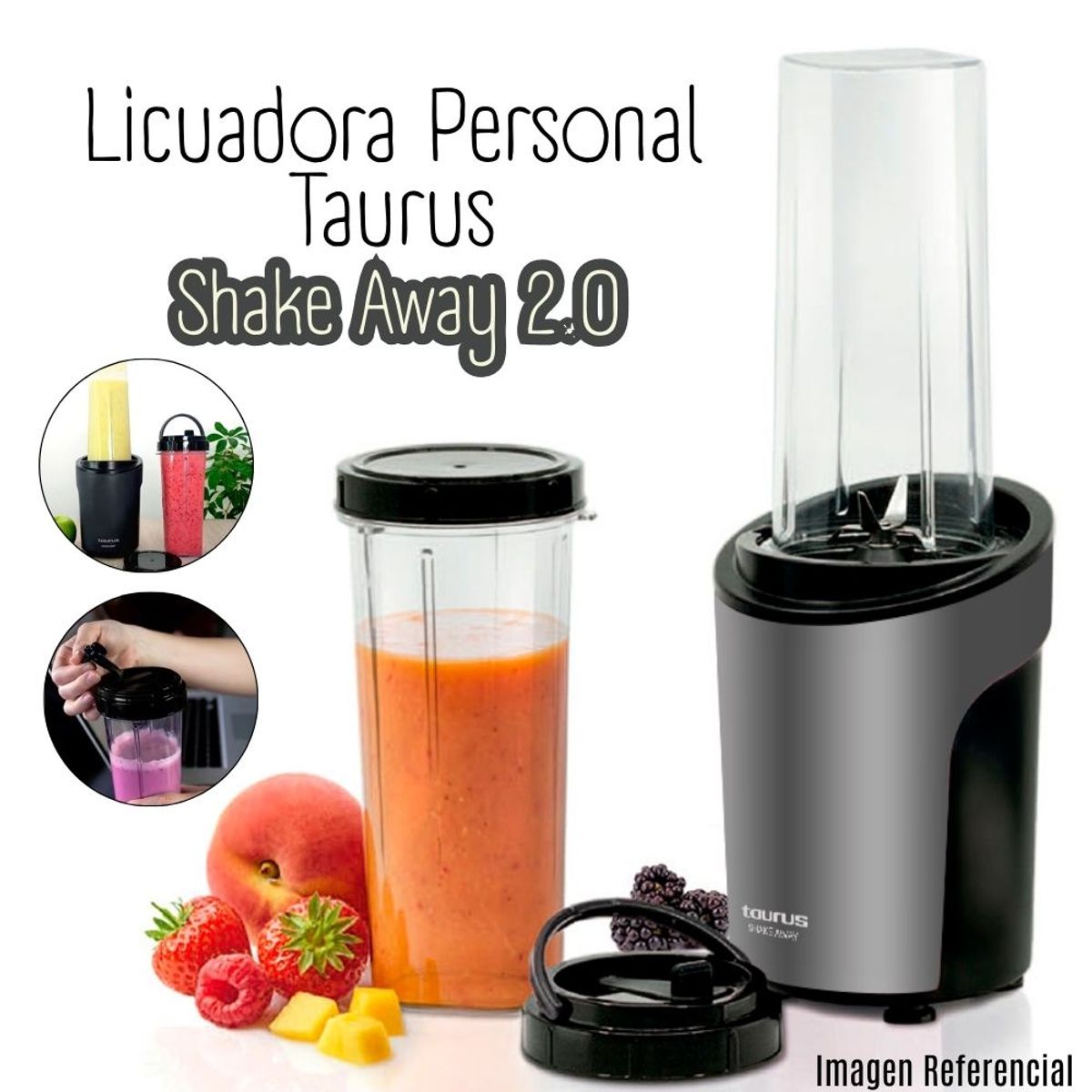 TAURUS - Mini Licuadora Taurus Shake Away 600 ml