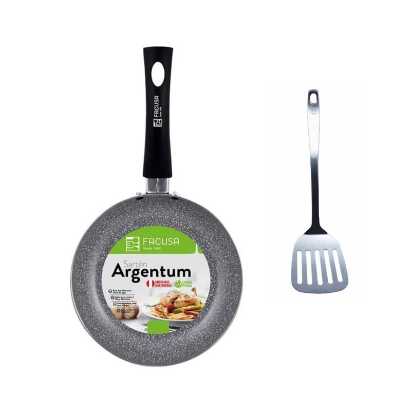 FACUSA - Sartén Argentum 22cm Gris de Facusa + Espatula