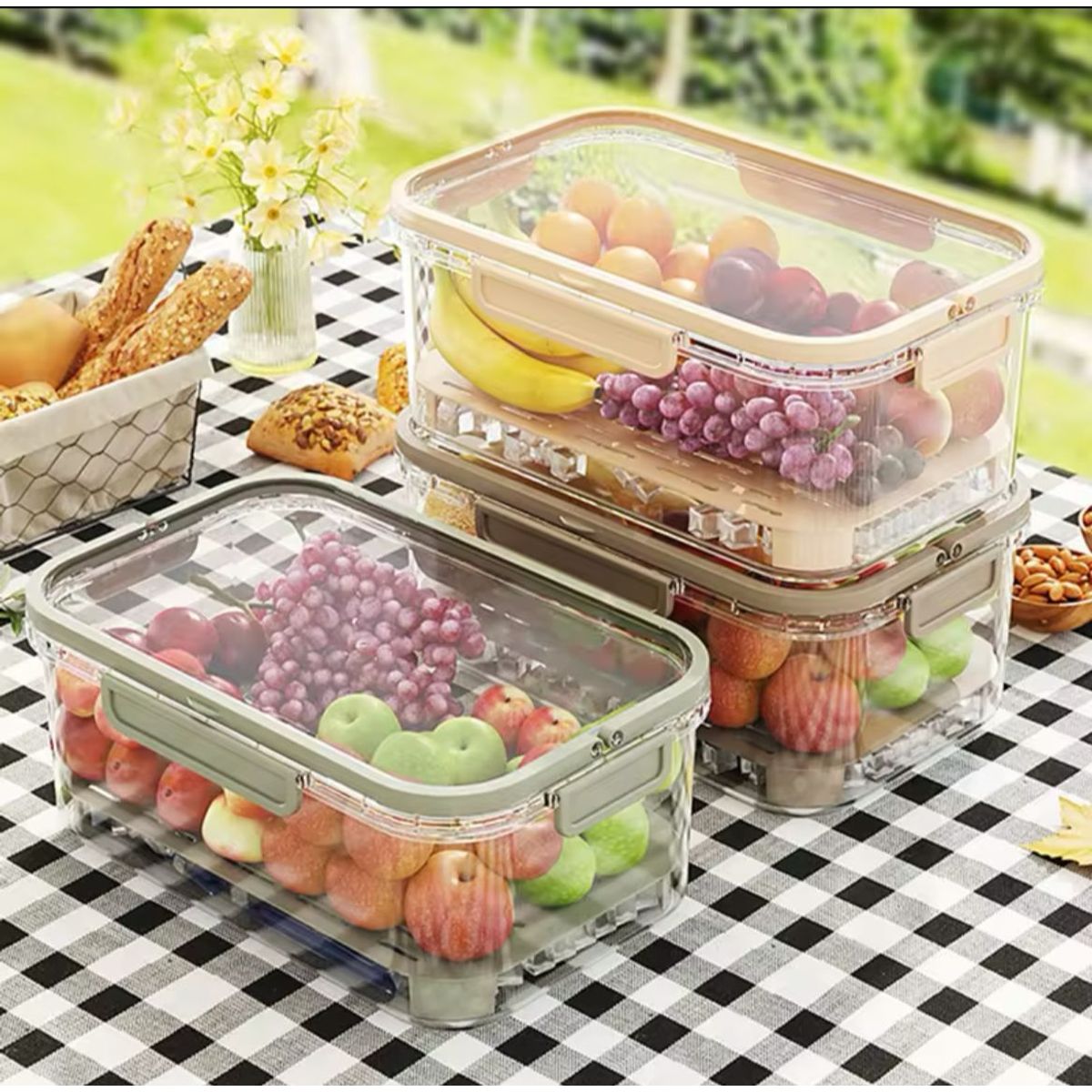 GENERICO - CONTENEDOR ORGANIZADOR CON ASA PARA REFRI 