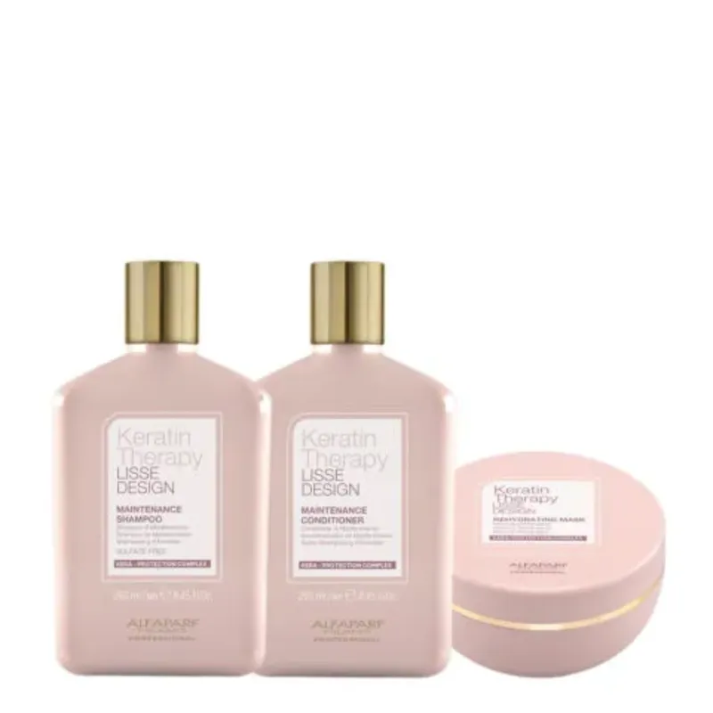 ALFAPARF MILANO - ALFAPARF KERATIN THERAPY Lisse Design Shamp250ml  Acon250ml  Mask200ml