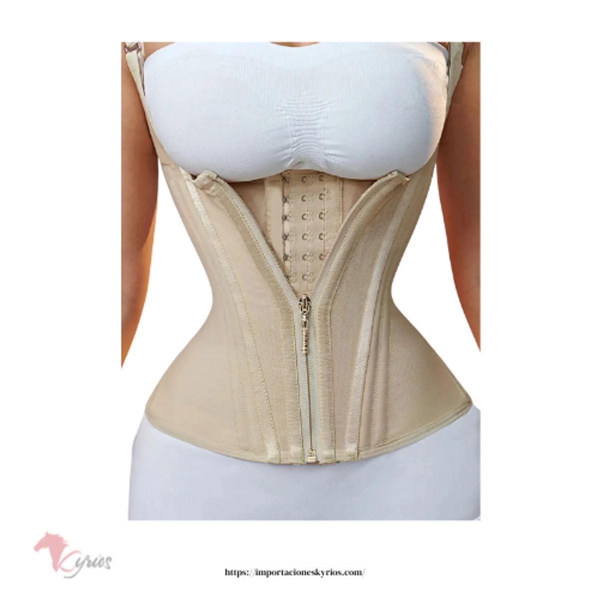 NACIONAL - Faja Chaleco Reloj Arena Cierre Moldeadora Y Reductora CDSO-154