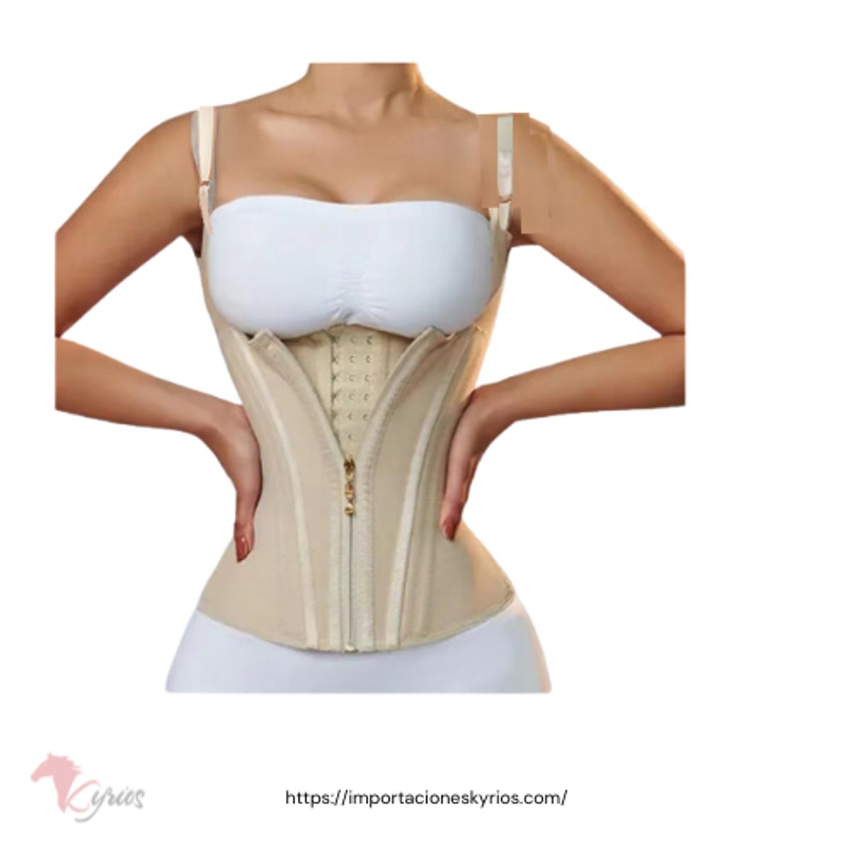 NACIONAL - Faja Chaleco Reloj Ajustable Cierre Moldeadora Y Reductora CD-SO154