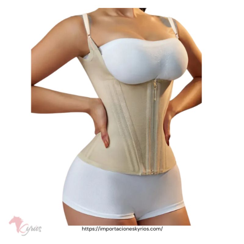 NACIONAL - Faja Chaleco Reloj Ajustable Cierre Moldeadora Y Reductora CD-SO154