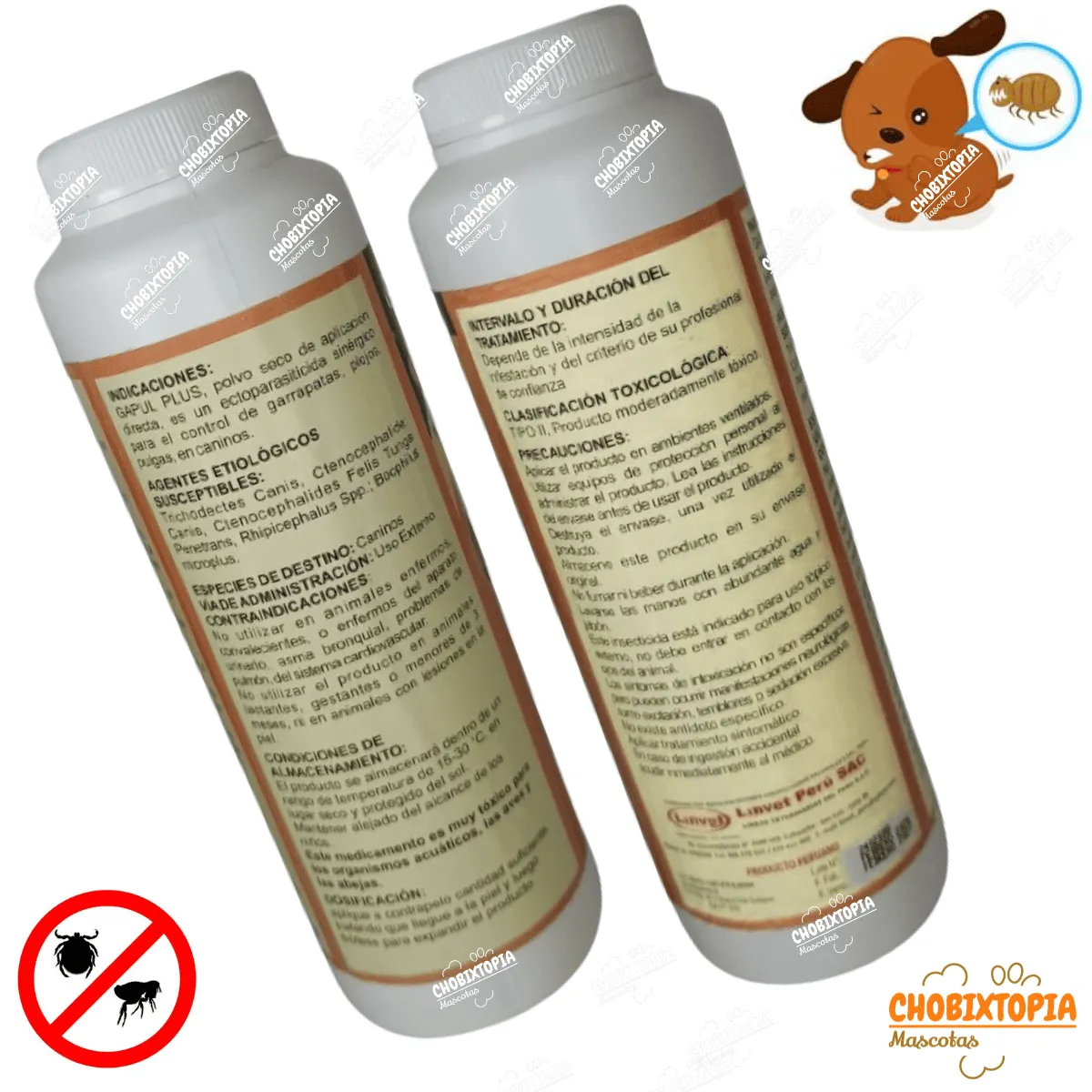 GENERICO - TALCO ANTIPULGAS Y GARRAPATAS GAPUL-PLUS 150 g