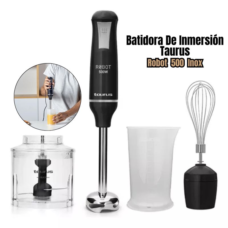 TAURUS - Batidora De Inmersión Taurus Robot 500W Plus Inox II