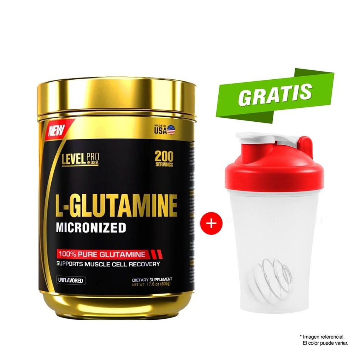 LEVEL PRO - LEVEL PRO GLUTAPURE 500 GRAMOS - 100 SERVICIOS