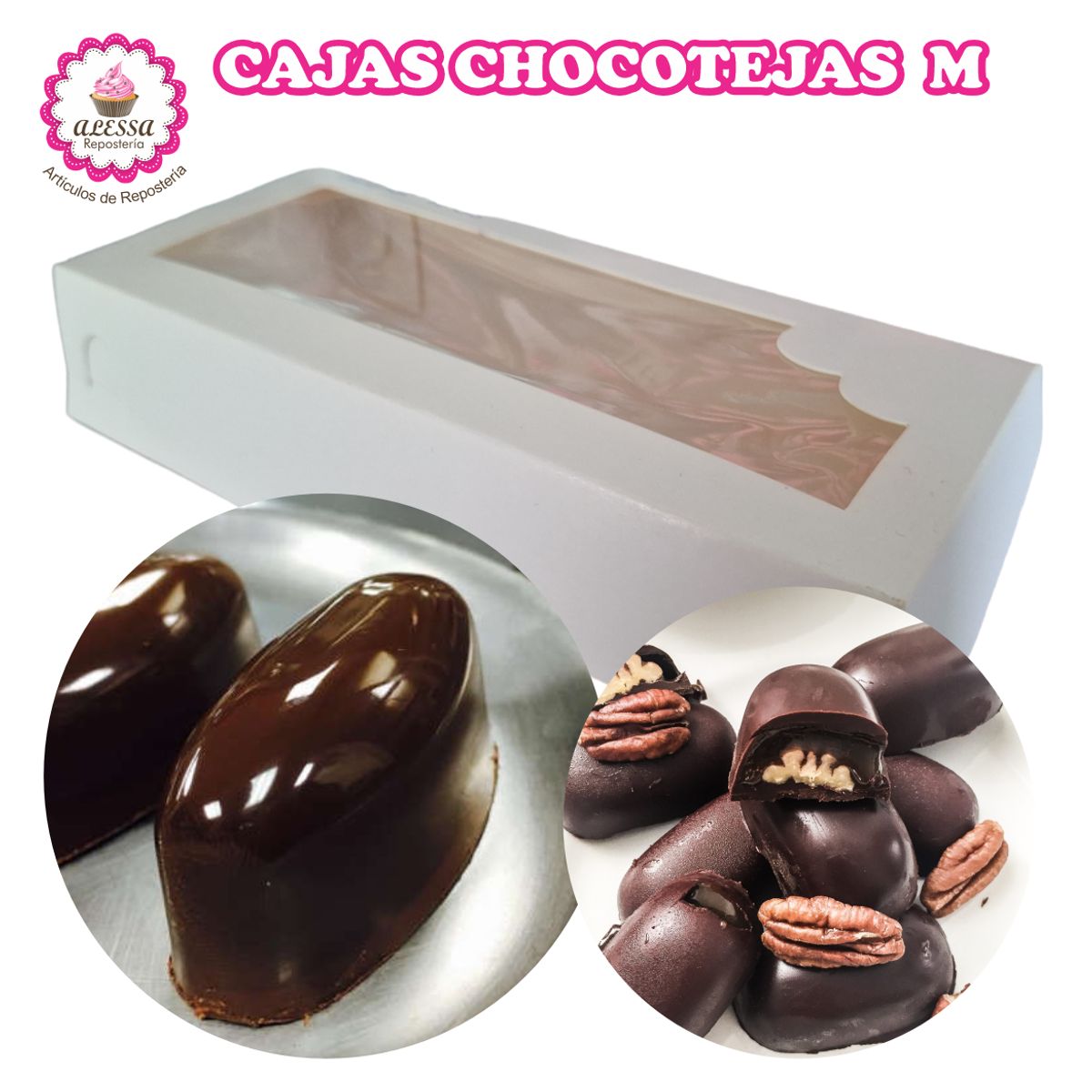 GENERICO - 50 Cajas para Chocoteja M en Repostería