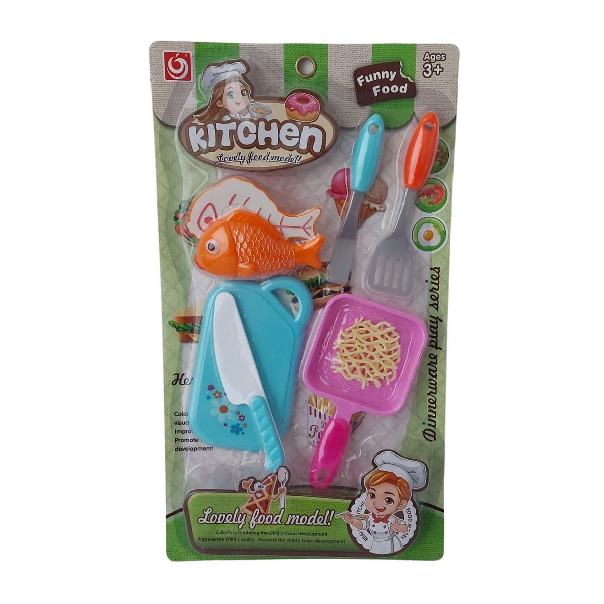 GENERICO - Set de Cocina de Juguete para Niños - Modelo Pescadito