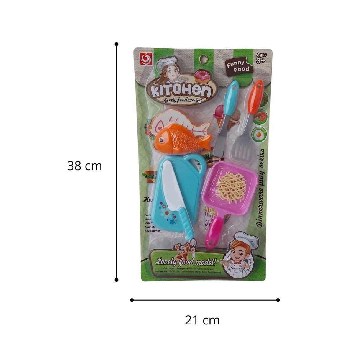 GENERICO - Set de Cocina de Juguete para Niños - Modelo Pescadito