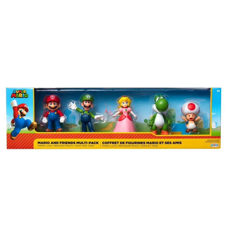 NINTENDO - Set Mario Bros y Sus Amigos 5 Figuras