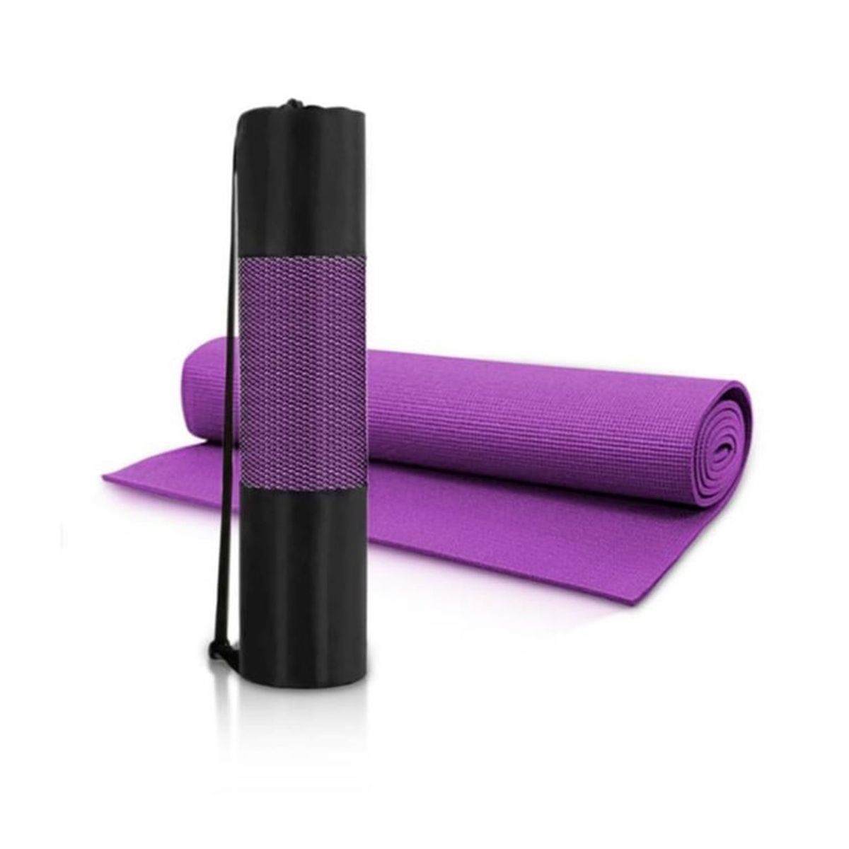 GENERICO - PISO MAT PARA YOGA 6MM FITNESS MÁS FUNDA X-FIT MORADO