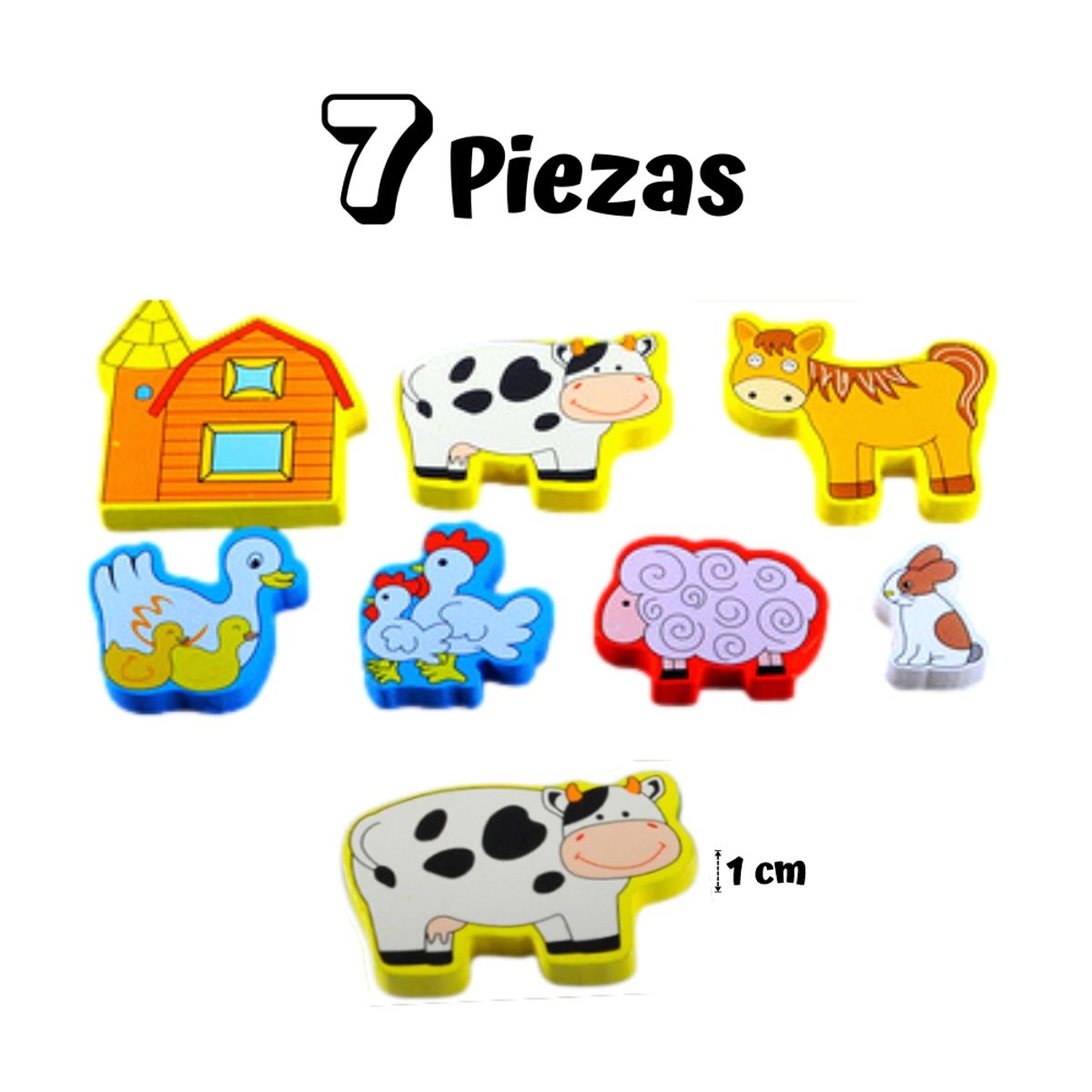 EDUCA - Rompecabezas en Alto Relieve de Animales de la Granja MOD1