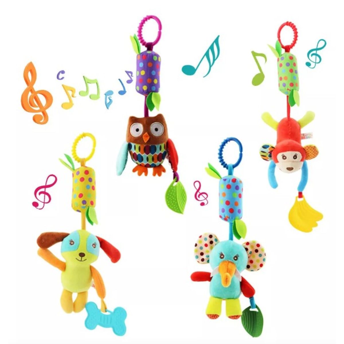 GENERICO - Sonaja para estimulación - colgante sensorial PERRO