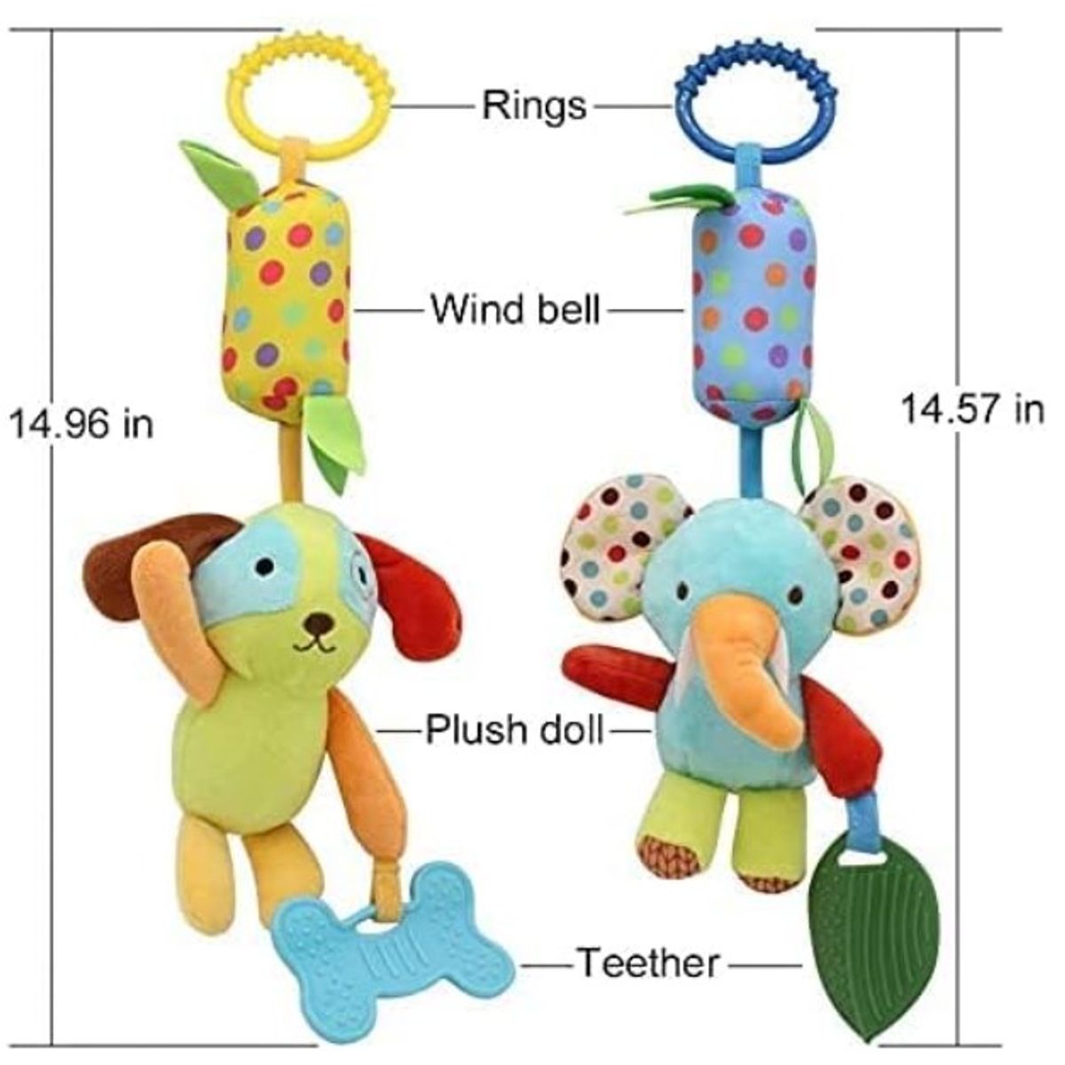 GENERICO - Sonaja para estimulación - colgante sensorial PERRO