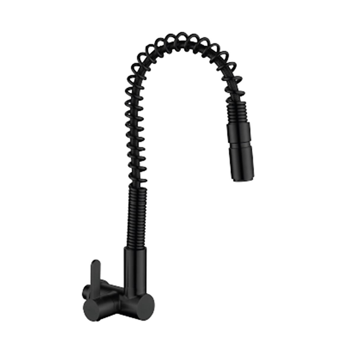 XM - LLAVE DE COCINA NEGRO RESORTE PARED LC304-107201
