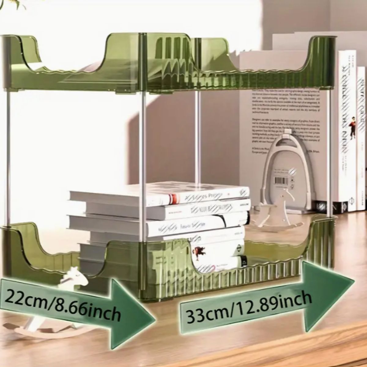 GENERICO - Organizador de Maquillaje, Perfumes y Cremas 2 Niveles