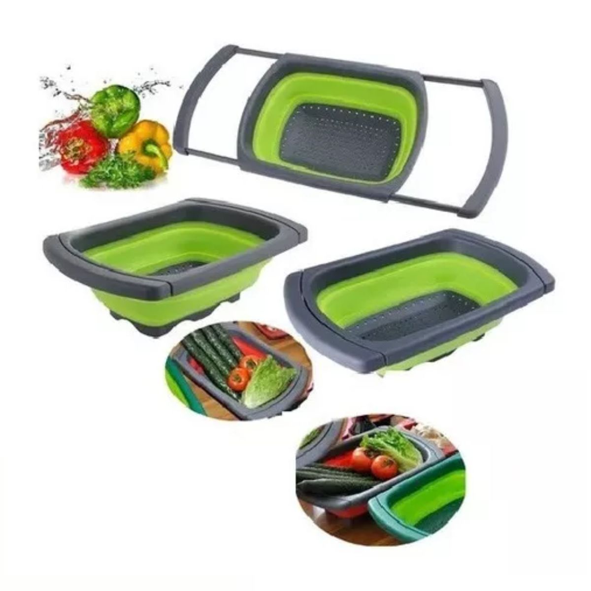 GENERICO - Pack Multifuncional Escurridor Porta Cucharones y Gancho adhesivo