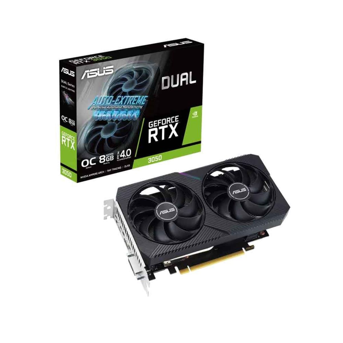 ASUS - Tarjeta de video ASUS Dual GeForce RTX 3050 V2 OC Edition 8GB GDDR6
