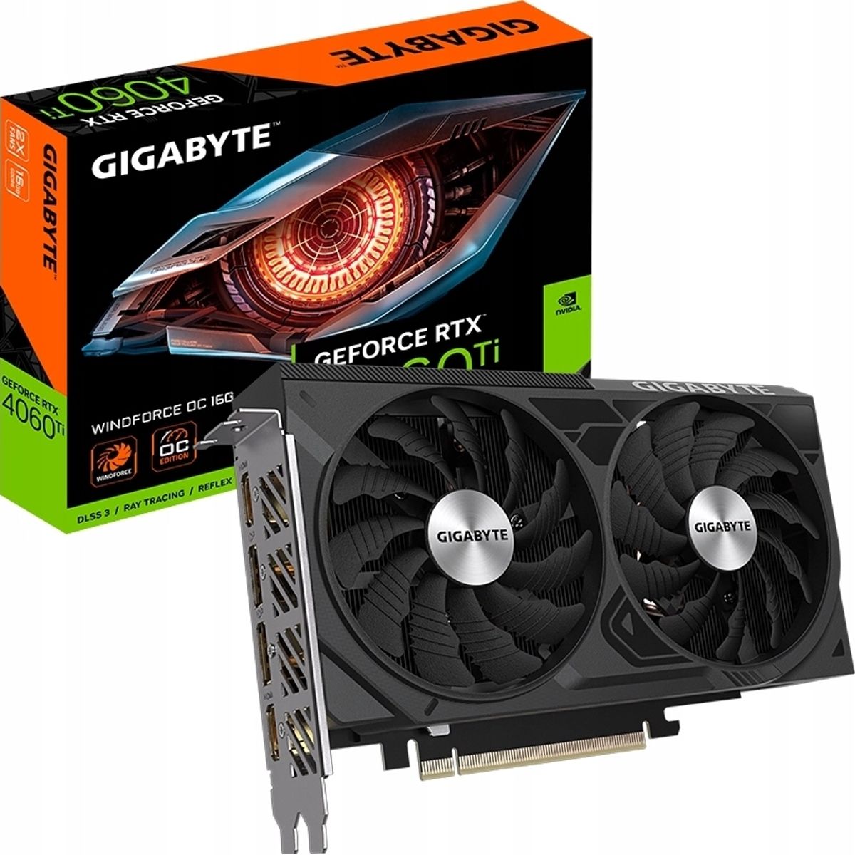 GIGABYTE - Tarjeta de video Gigabyte GeForce RTX 4060 Ti WINDFORCE OC 8G GDDR6