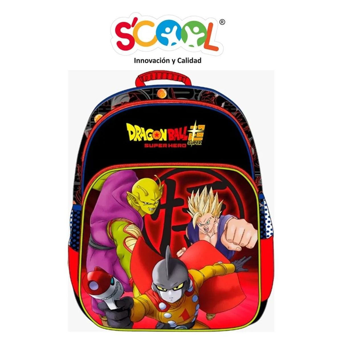 SCOOL - SET MOCHILA SCOOL 3 BOLSILLOS DRAGON BALL