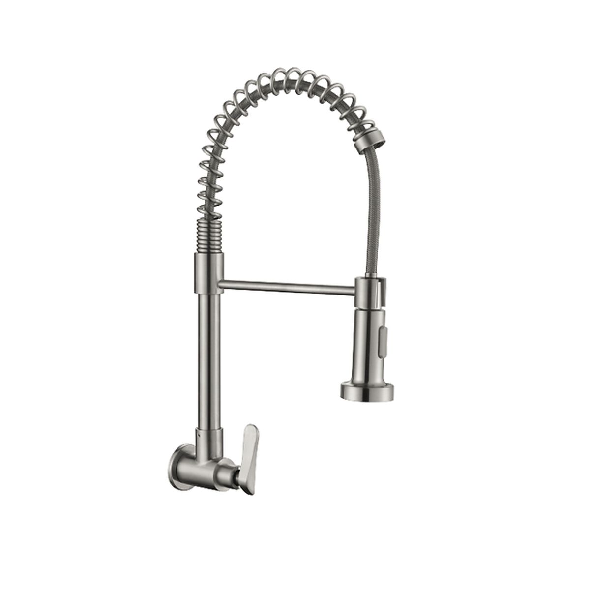XM - LLAVE DE COCINA RESORTE SATINADO PARED LC304-2014