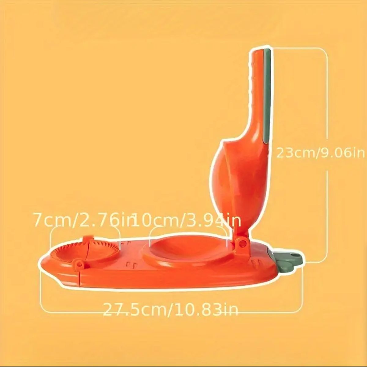 GENERICO - Molde para hacer empanadas 2 en 1 de plástico y prensa para masa