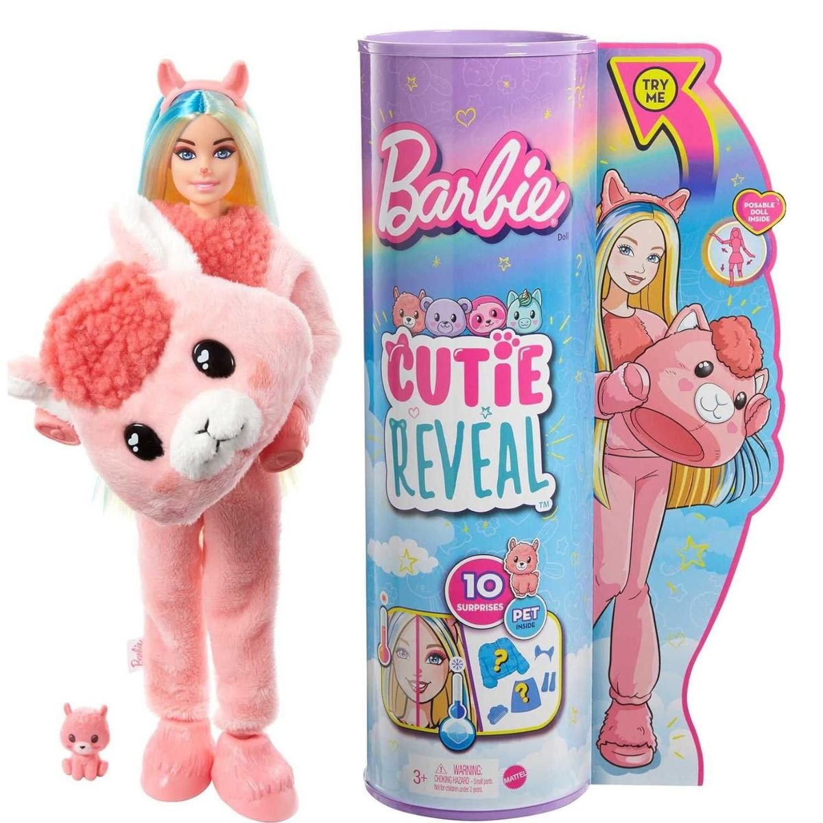BARBIE - Barbie Cutie Reveal Disfraces- Llama
