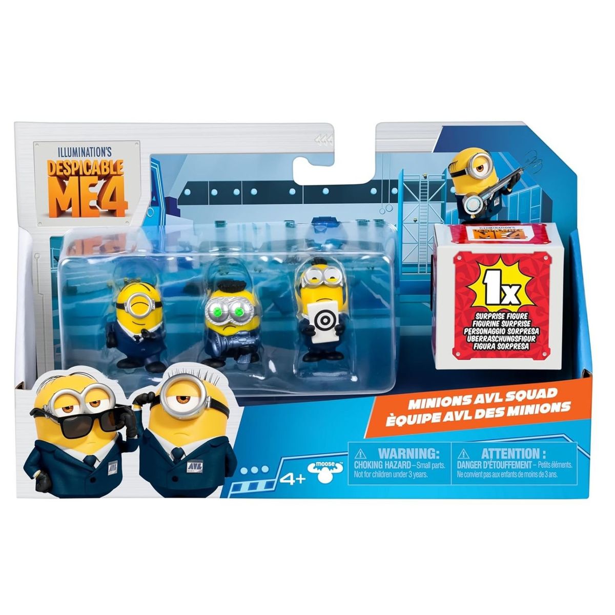 MINIONS - Pack 4 Figuras Minions Mi Villano Favorito Avl Squad