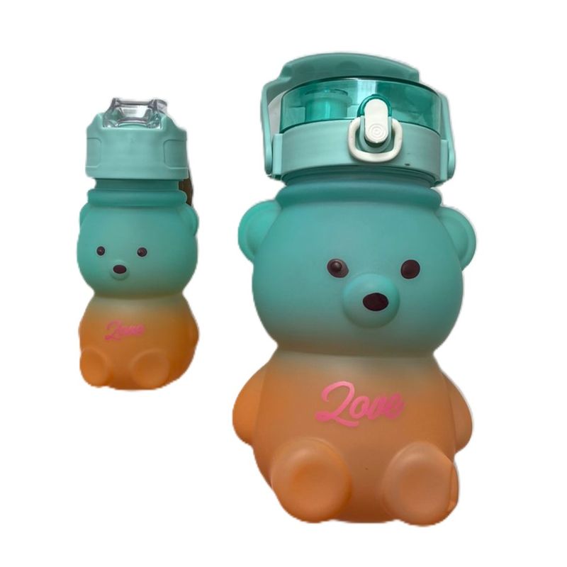 IMPORTADO MC - BOTELLA/TOMATODO DE OSO KAWAI 2 en 1 - 1300 ml y 250 ml